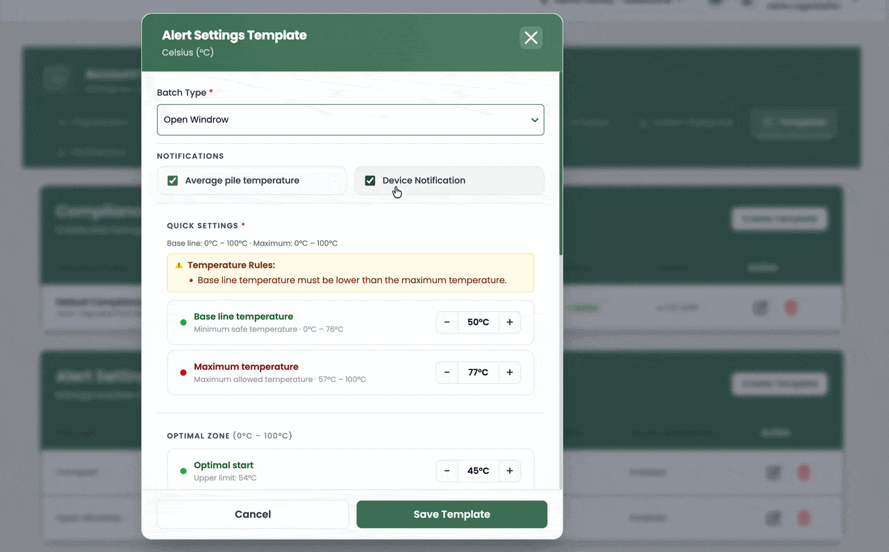 Smart Alerts and Thresholds